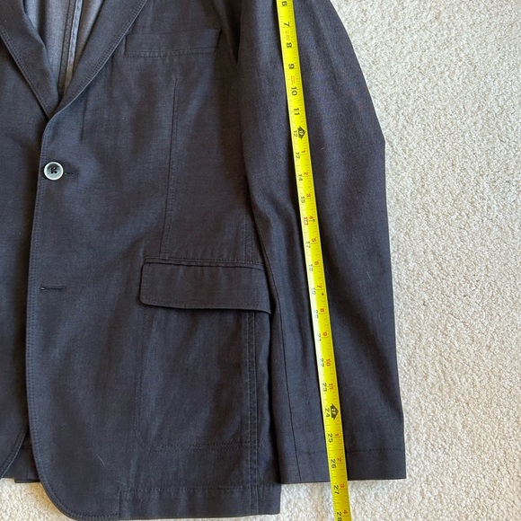 Boss Hugo Boss Unstructured Slim Fit Dark Gray 44R Sports Coat - Picture 4 of 12